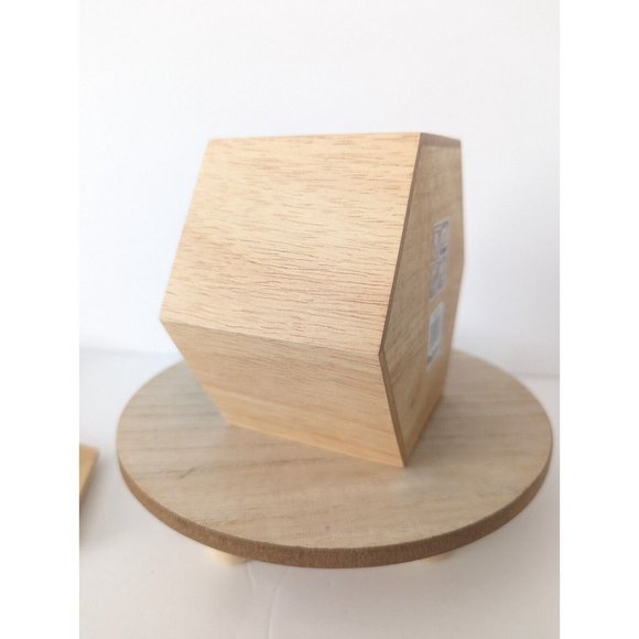 BoConcept Wooden Box w Print Geo Mandala Design Dust Green Trinket Hexagon NIB - Picture 4 of 8